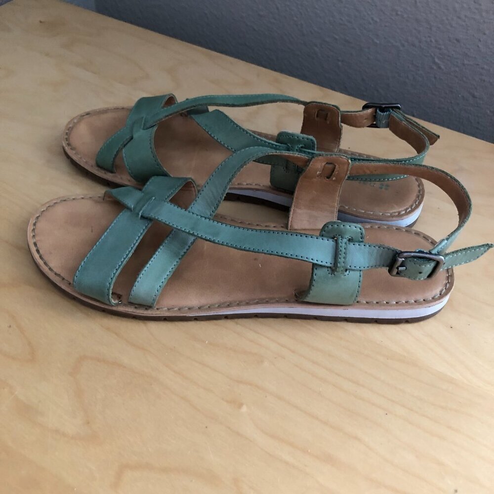 Naturalizer Green Leather Strappy Sandals - Picture 5 of 10
